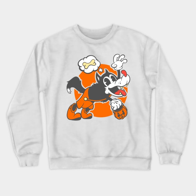 Classic Trick or Treating Werewolf Crewneck Sweatshirt by Chris Nixt